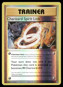 Charizard Spirit Link 75/108 Uncommon Evolutions Pokemon Reverse Holo MP - Image 1