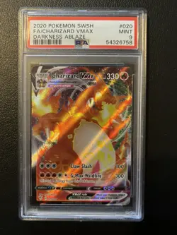 PSA 9 CHARIZARD VMAX 020/189 FULL ART DARKNESS ABLAZE POKEMON 🔥 - Image 1