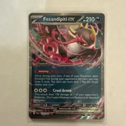 Pokemon TCG Fezandipiti ex 038/064 Shrouded Fable Double Rare NM Pack Fresh! - Image 1