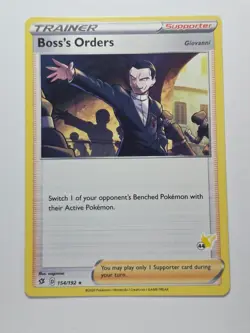 BOSS'S ORDERS 154/192 HOLO RARE REBEL CLASH LP POKEMON - Image 1