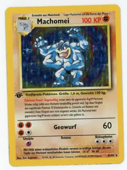 Machamp (Machomei) 8/102 Base Set German Holo Rare Pokemon - Light Play - Image 1