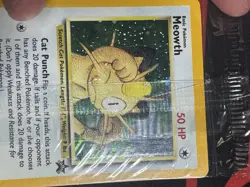 Pokemon Meowth WOTC Black Star Promo Sealed10/53 Holo 1999 ENG - Image 5