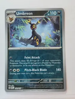 UMBREON 130/197 UNCOMMON OBSIDIAN FLAMES REVERSE HOLO NM/M POKEMON - Image 1