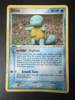 2005 POKEMON DITTO (SQUIRTLE) DELTA SPECIES 40/113 NON-HOLO REGULAR MP - Image 1