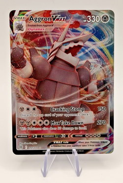 Aggron VMAX 097/172 Near Mint SWSH09: Brilliant Stars 2022 Holo Pokemon TCG - Image 1