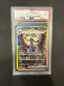 PSA 9 Pokemon Prismatic Evolutions Umbreon ex #161 Special Illustration Rare - Image 1