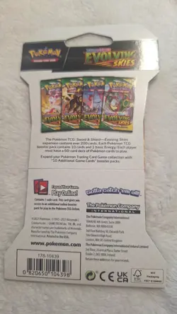 NEW Evolving Skies POKEMON TCG Sleeved Booster Pack Sylveon - Image 2