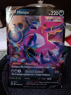 2021 Pokemon TCG Hoopa V Holo Jumbo PROMO SWSH176 - Image 1