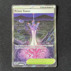 Prism Tower 111/086 Ultra Rare Trainer Stadium Chaos Rising Pokemon English - Image 1