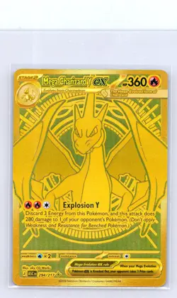 Mega Charizard Y ex 294/217 Mega Hyper Rare Ascended Heroes Pokemon Holo NM/M - Image 1