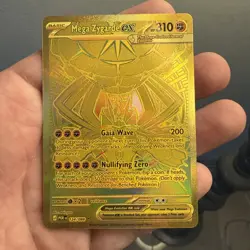 Pokemon TCG Perfect Order Hyper Rare Gold Mega Zygarde EX Full Art 124/088 - Image 1