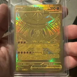 Pokemon TCG Perfect Order Hyper Rare Gold Mega Zygarde EX Full Art 124/088 - Image 2