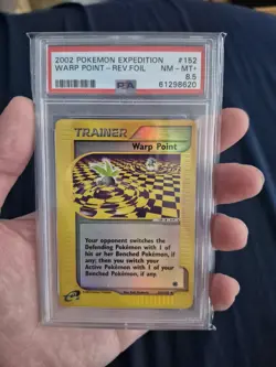 Pokemon Expedition Trainer Warp Point Reverse Holo Psa 9 152/165 2002 E Series - Image 1