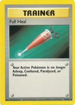 FULL HEAL 82/102 UNCOMMON BASE SET UNLIMITED LP POKEMON - Image 3