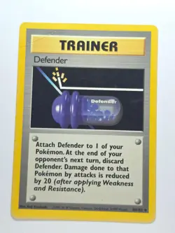 DEFENDER 80/102 UNCOMMON BASE SET UNLIMITED LP POKEMON - Image 1