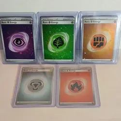 🌀Pokemon TCG Scarlet & Violet Cosmos Holo Basic Energy Lot 5 SWIRLS🌀!! - Image 1