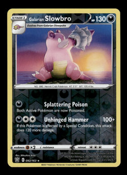 Pokemon TCG Battle Styles Galarian Slowbro 092/163 Reverse Holo - Image 1