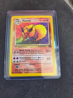 Pokemon Flareon 19/64 Non-Holo Rare Jungle Set Unlimited WOTC Vintage LP - Image 1