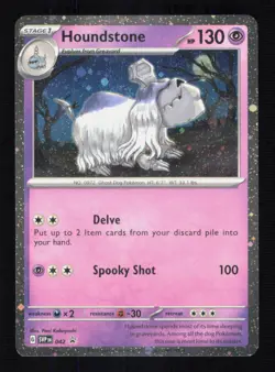 Houndstone (Cosmos Holo) 042 Holo Blister Exclusives Pokemon Near Mint - Image 1