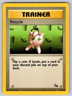 Recycle 61/62 Unlimited Common Fossil Pokemon Near Mint - Image 1
