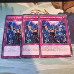 YUGIOH INFINITE IMPERMANENCE COMMON NM L26D-ENM19 x3 PLAYSET - Image 1