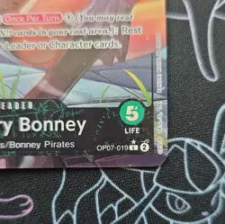 One Piece English Jewelry Bonney (Parallel) Leader OP07-019 NM Foil - Image 4