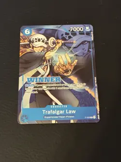 One Piece Card Game - Trafalgar Law P-009 (Winner Tournament Pack Vol. 1) EN NM - Image 1