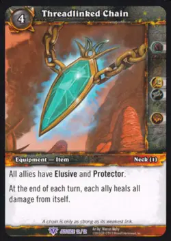 World of Warcraft TCG Threadlinked Chain - Badge of Justice - Image 1