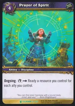 World of Warcraft TCG Prayer of Spirit - Icecrown 57/220 - Image 1