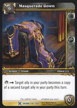 World of Warcraft TCG Masquerade Gown - Drums of War 210/268 - Image 1