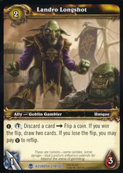 World of Warcraft TCG Landro Longshot - Heroes of Azeroth 278/361 - Image 1