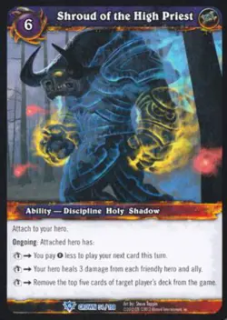 World of Warcraft TCG Shroud of the High Priest - Crown of the Heavens 34/198 - Image 1