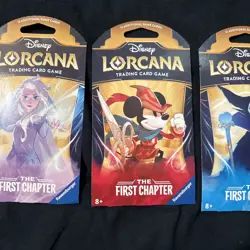 Disney Lorcana Booster Blister TCG The First Chapter Sealed Lot Set of 3 Packs - Image 3