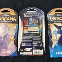 Disney Lorcana Booster Blister TCG The First Chapter Sealed Lot Set of 3 Packs - Image 5