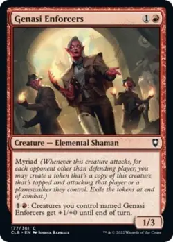 Genasi Enforcers - Near Mint MTG Commander Legends: Battle for Baldur's Gate - Image 1