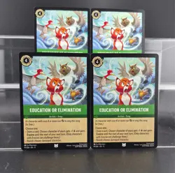 Disney Lorcana Education or Elimination 97/204 Winterspell Uncommon 4 Cards - Image 1