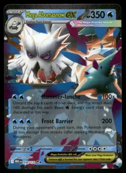 Mega Abomasnow EX 036/132 Double Rare Holo Mega Evolution Pokemon TCG card - Image 1