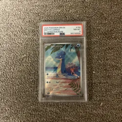 Pokemon TCG Misty's Lapras 194/182 Destined Rivals Illustration Rare Card PSA 8 - Image 1
