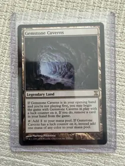 MTG Magic the Gathering Gemstone Caverns Timespiral Rare Card - Image 1