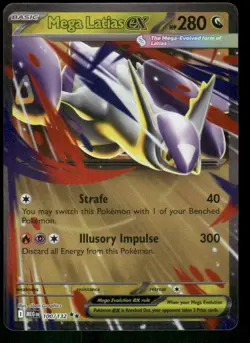 Mega Latis ex 100/132 Double Rare Holo Mega Evolutions Pokemon TCG trading card - Image 1
