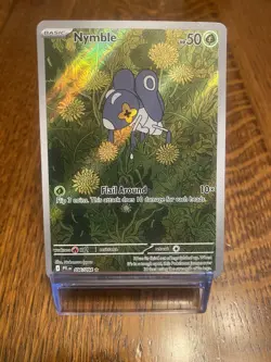 Nymble 96/94 Phantasmal Flames Pokemon Card Illustration Rare Near Mint Holo - Image 1
