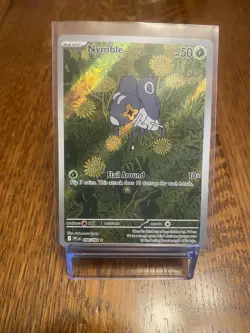 Nymble 96/94 Phantasmal Flames Pokemon Card Illustration Rare Near Mint Holo - Image 3