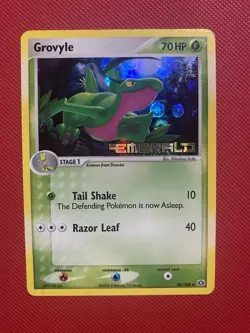 Grovyle 28/106 Emerald Reverse Holo Pokemon Card TCG Stamp - Image 2