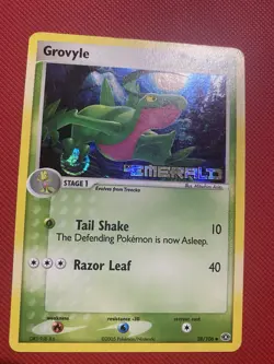 Grovyle 28/106 Emerald Reverse Holo Pokemon Card TCG Stamp - Image 4