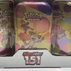 Pokemon Card Scarlet & Violet 151 5x Mini Tins Costco 10 Packs & Promos - Image 4