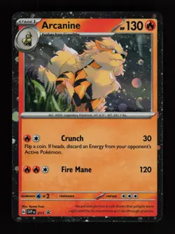 Arcanine 011 Holo Promo Scarlet & Violet Promo Pokemon Cards - Image 1