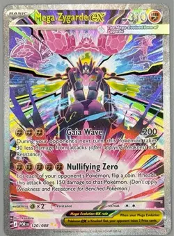 Mega Zygarde EX 120/088 Holo Rare Pokemon TCG Card NM/Mint - Image 1