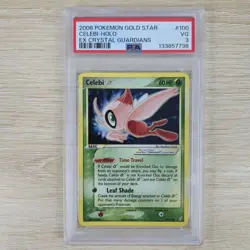 HAND SWIRL 🌀💫 PSA 3 Gold Star Celebi 100/100 EX Crystal Guardians Pokemon Card - Image 3