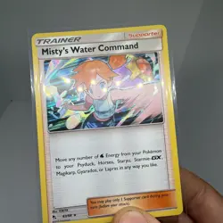 Pokemon TCG Hidden Fates Misty's Water Command Holo Card 63/68 Mint - Image 2