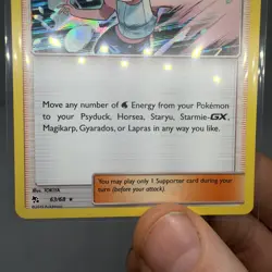 Pokemon TCG Hidden Fates Misty's Water Command Holo Card 63/68 Mint - Image 3